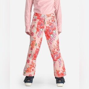 Obermeyer Brooke floral print girl ski snow pants